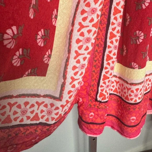 Intimately Free People Rule The World Romper In Ruby Combo Sz - Picture 9 of 11